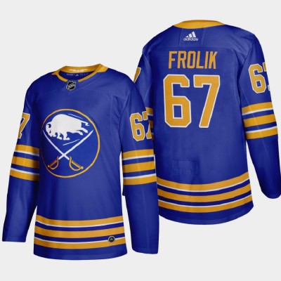 Buffalo Buffalo Sabres #67 Michael Frolik Men's Adidas 2020-21 Home Authentic Player Stitched NHL Jersey Royal Blue Men's